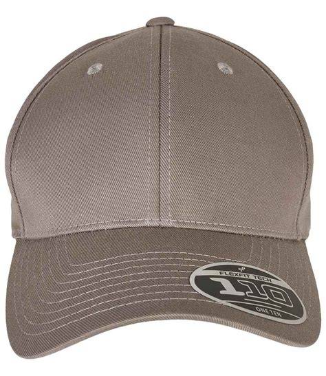 Flexfit 110 Curved Visor Snapback Cap | Grey