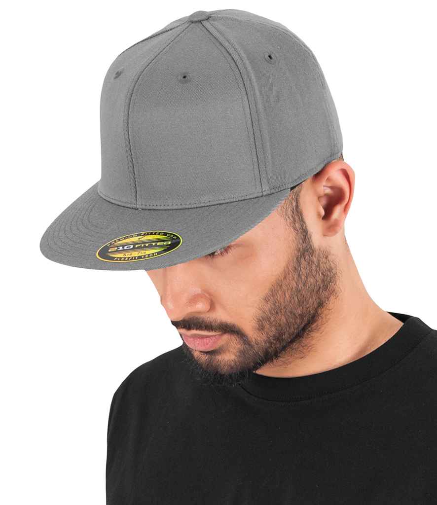 Flexfit Premium 210 Fitted Cap | Heather Grey