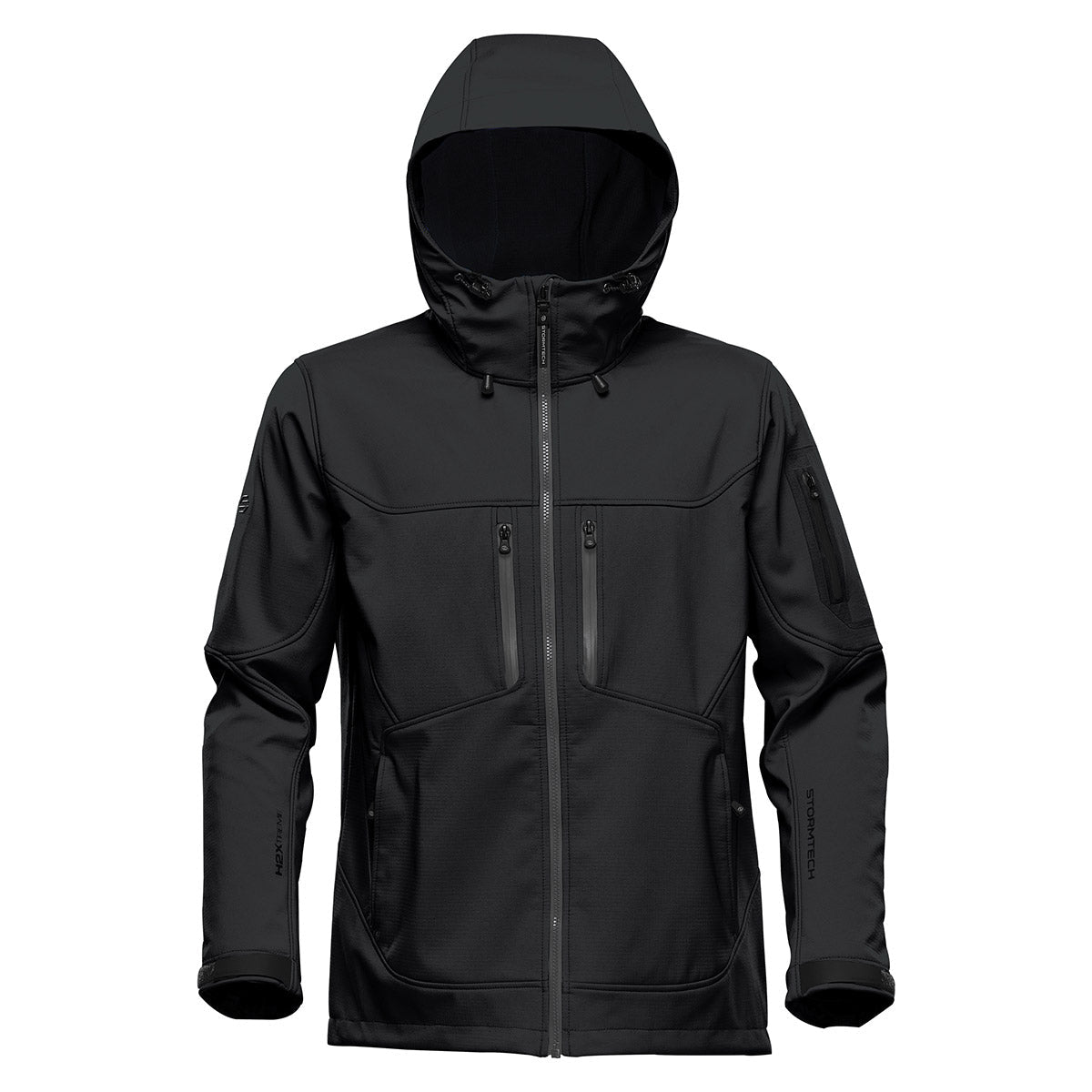 Stormtech Epsilon 2 Hooded Soft Shell Jacket | Black/Graphite Grey