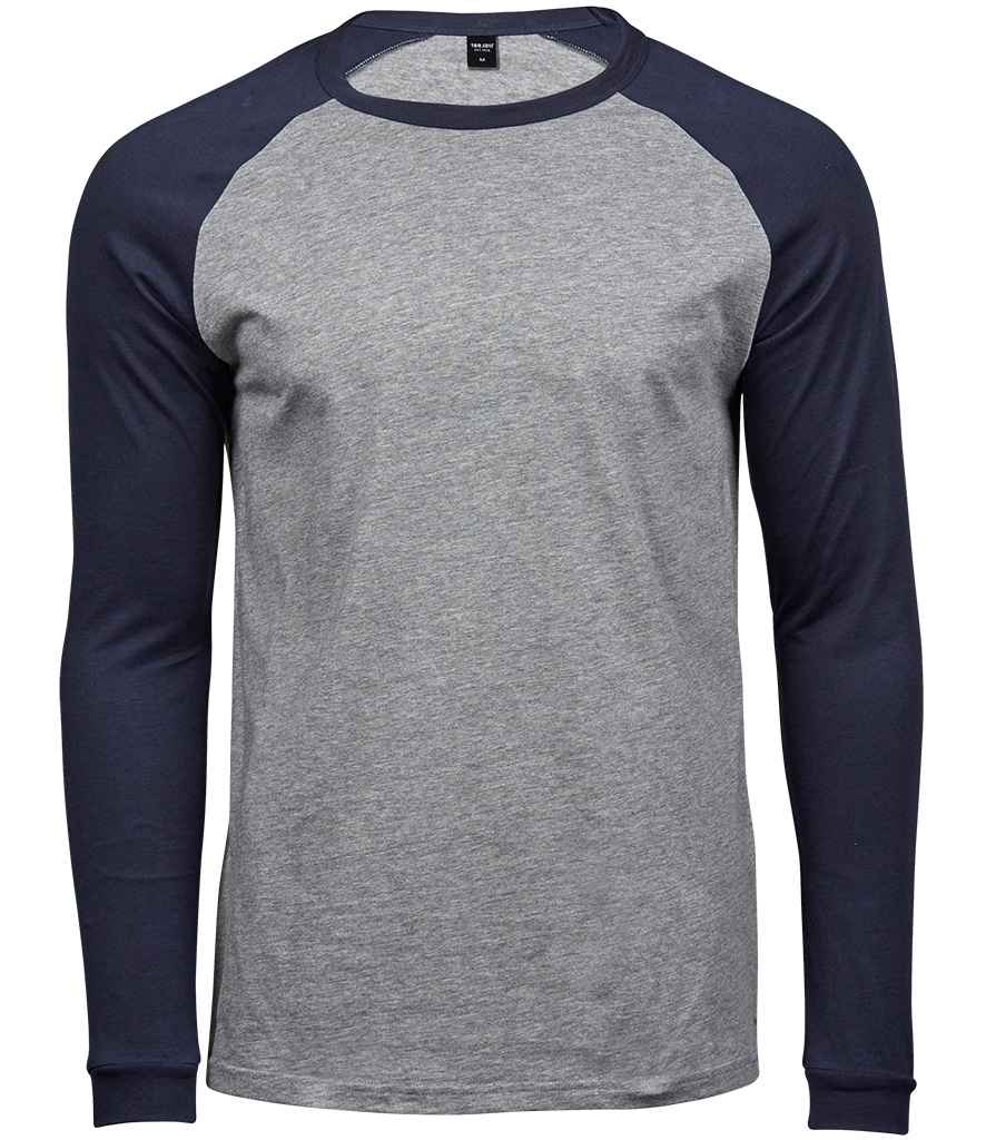 T5072 Heather Grey/Navy Model